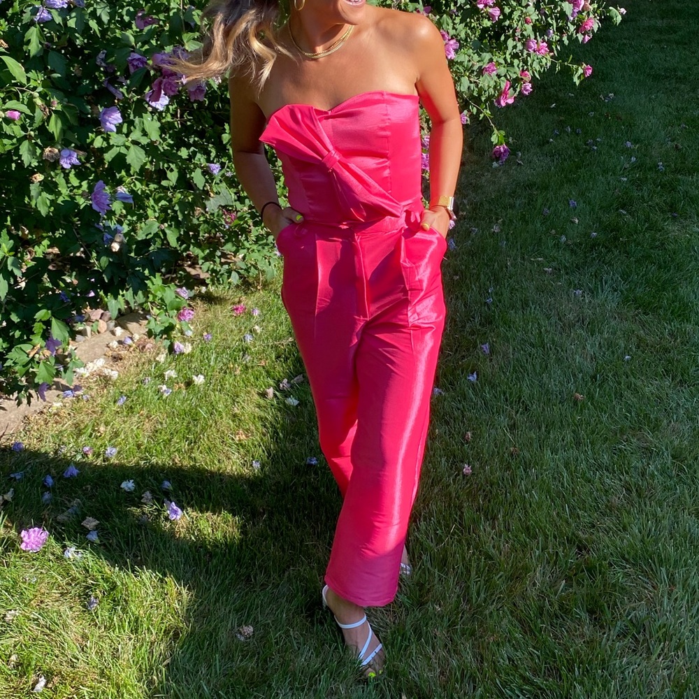 Hot pink Pant Suit from Free People. Size S! Worn once. Best for 5FT & under